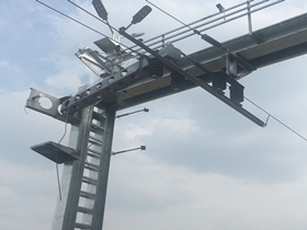 Railway movable overhead contact system project